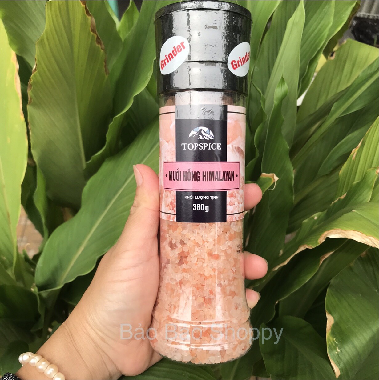 Muối hồng Himalaya TOPSPICE( SP CTy Petrolimex) 380g( nắp có cối xay)