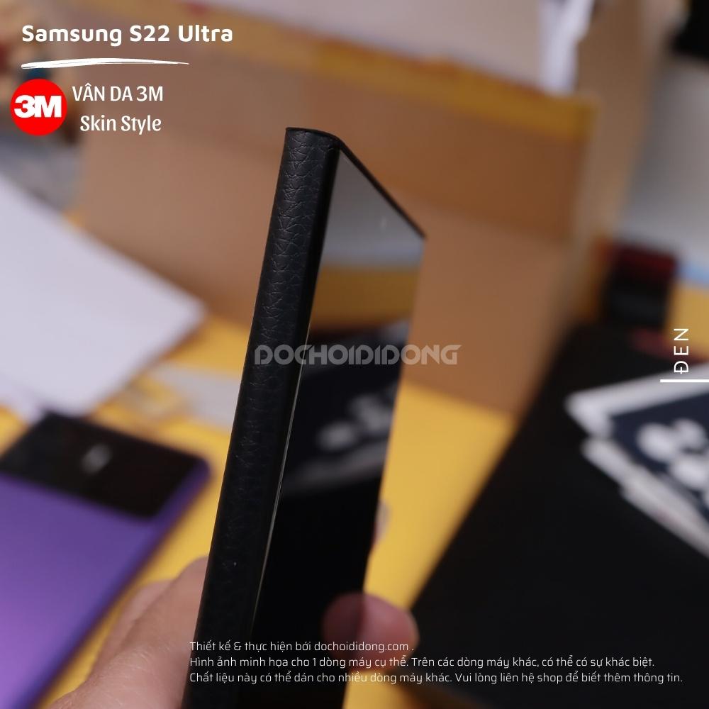 [Màu Đen] Miếng Dán Skin 3M Vân Da Các Dòng Samsung Note 8 Note 9 Note 10 Note 20 Plus Ultra 5G