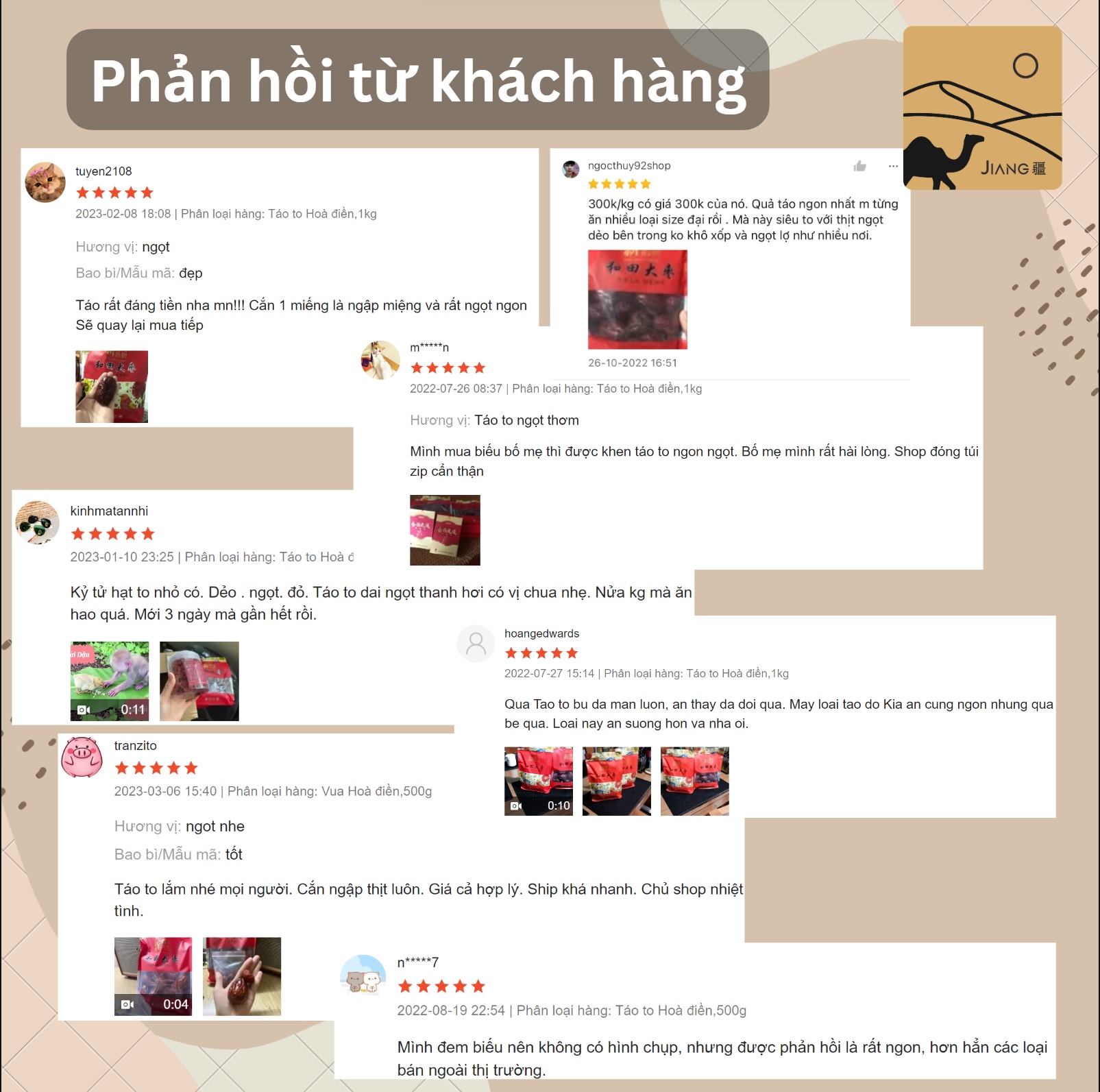 Vua táo Hòa Điền Tân Cương size trứng gà, vỏ mỏng, thịt mềm dẻo, ngọt thanh thích hợp ăn vặt và hãm trà - Jiang Hà Nội