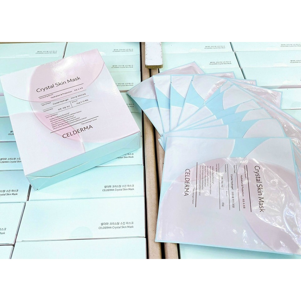 Mặt Nạ Thạch Celderma Crystal - Hộp 10 miếng