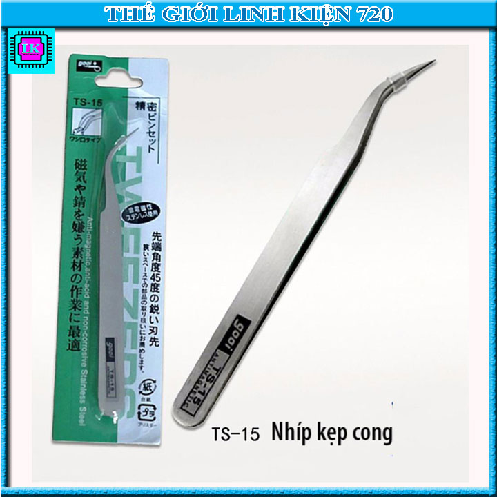 Nhíp kẹp linh kiện gooi loại cong