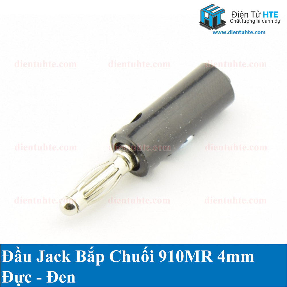 Bộ 3 cặp Đầu Jack bắp chuối banana 910MR đực đen-đỏ