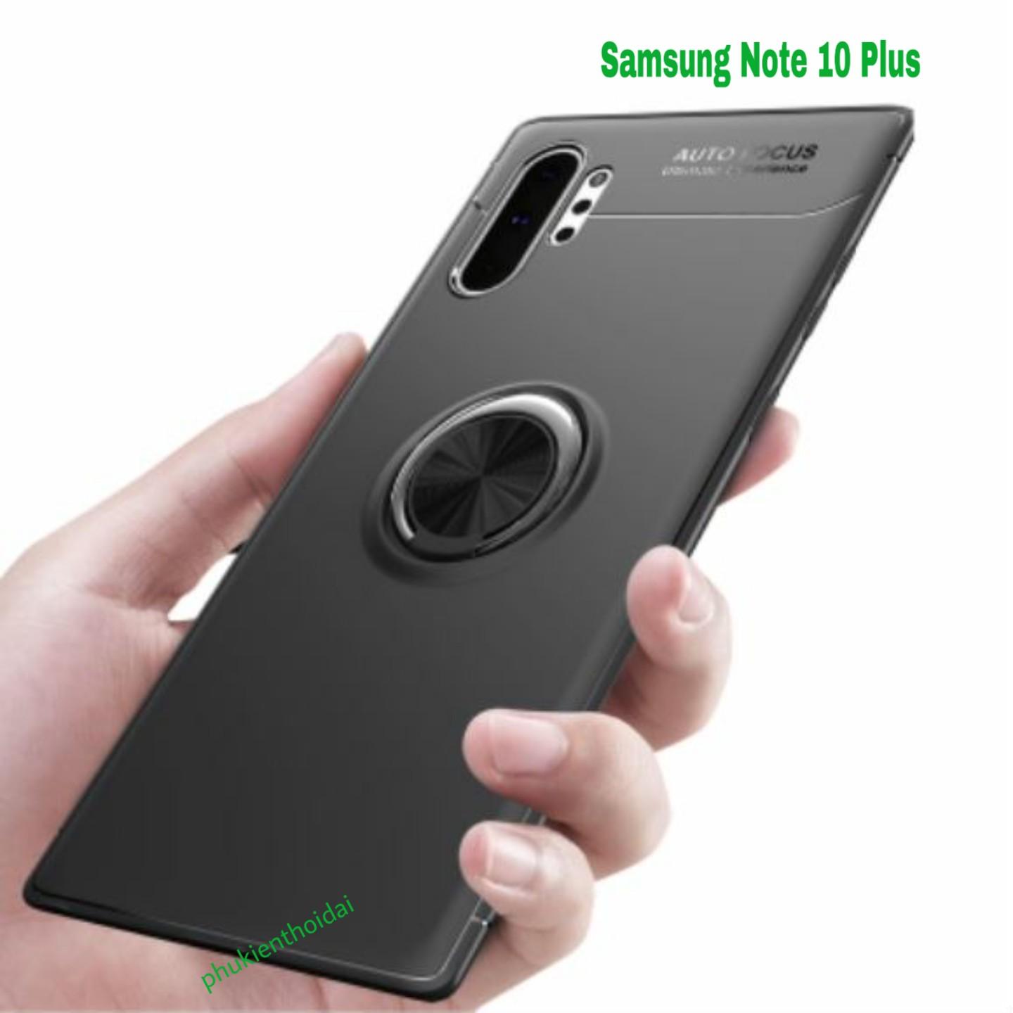 Ốp lưng Samsung Galaxy Note 10 Plus chống sốc giá đỡ Nhẫn Ver 2 Auto Focus cao cấp