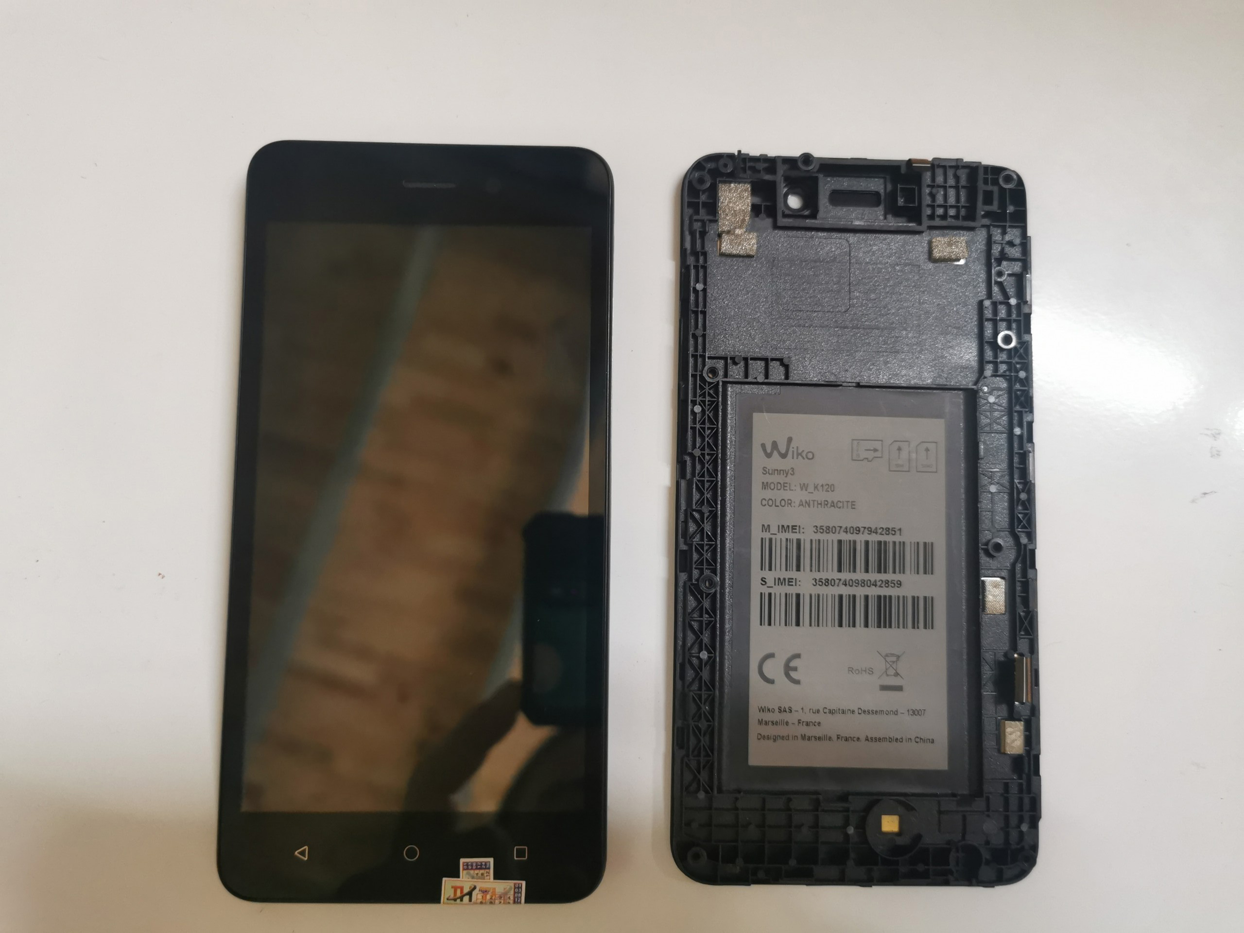 BỘ MÀN HÌNH WIKO SUNNY 2 PLUS ZIN BÓC MÁY