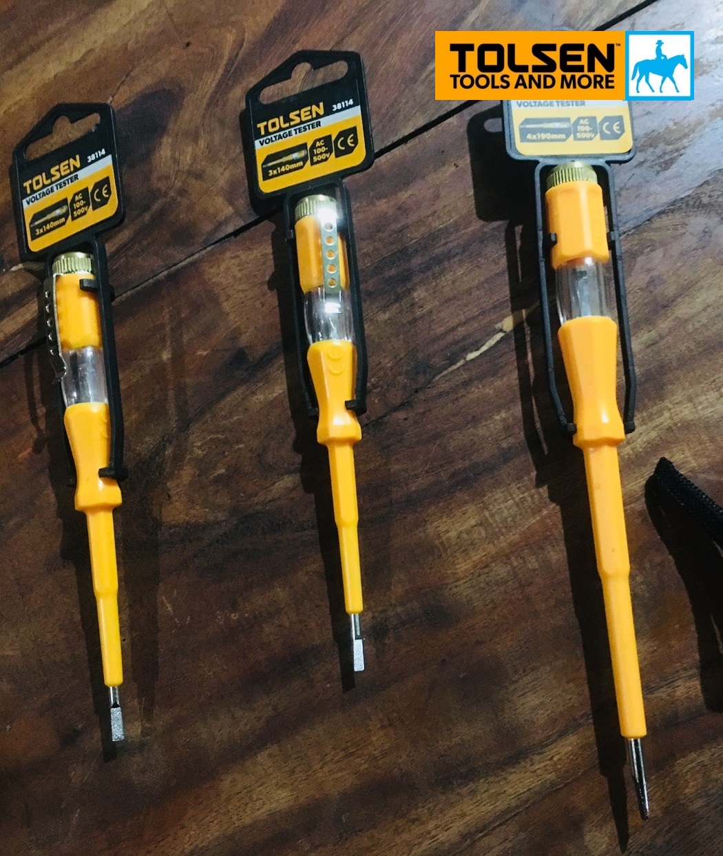 Bút thử điện 140mm Voltage Tester Tolsen 38114