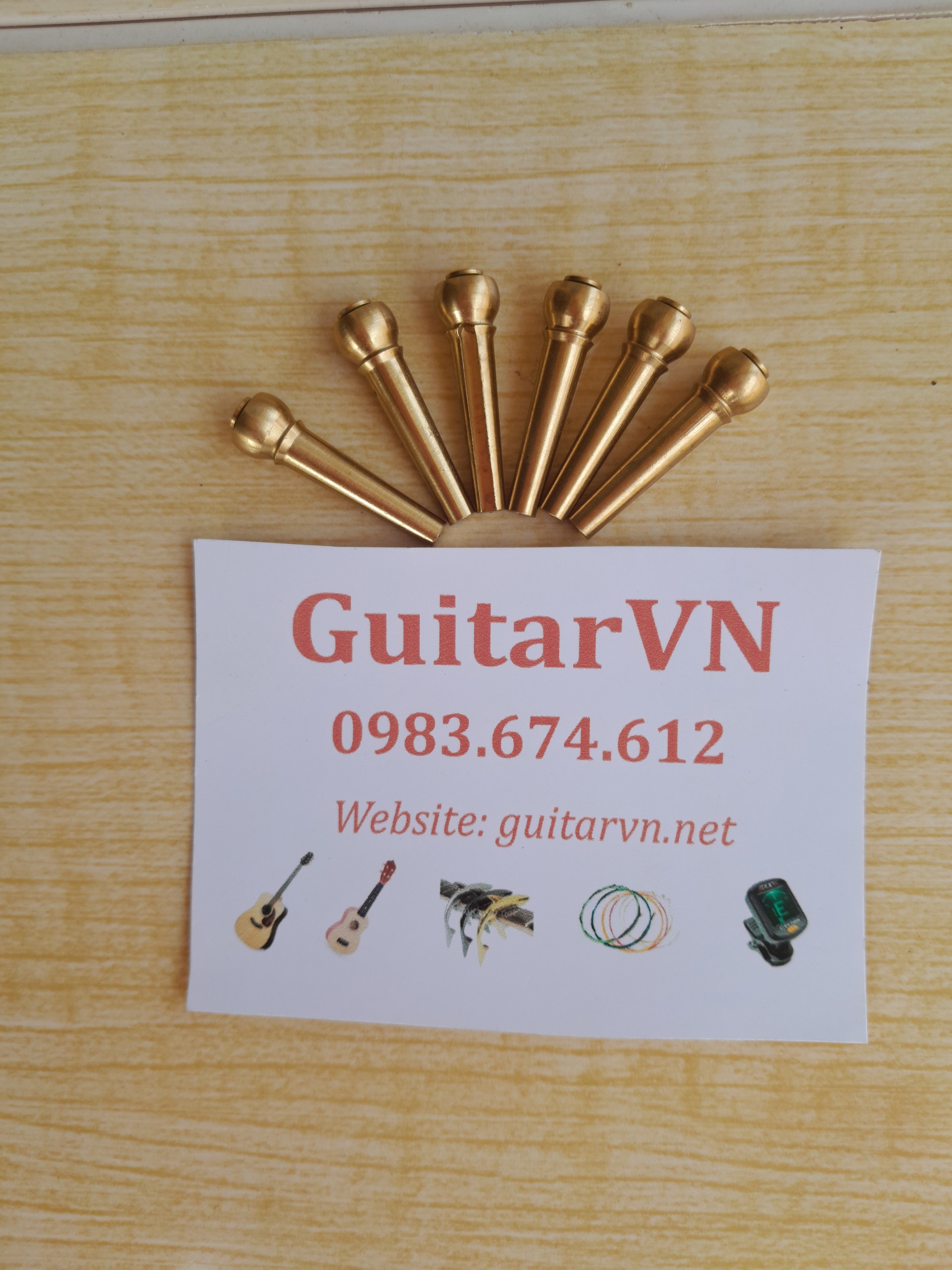 Chốt giữ dây đàn guitar kim loại lẻ 1 chiếc