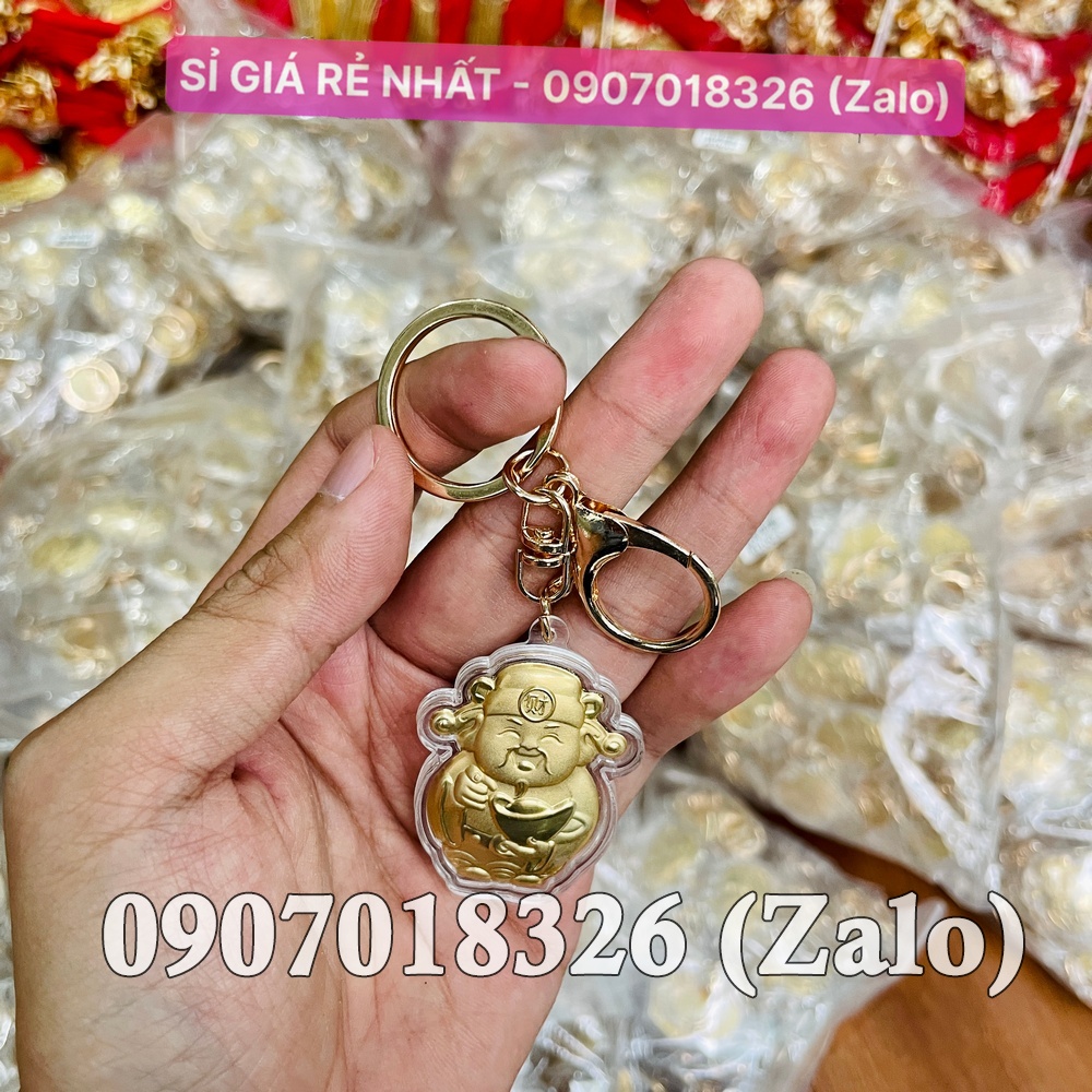 Móc Khóa Thần Tài May Mắn Chiêu Tài