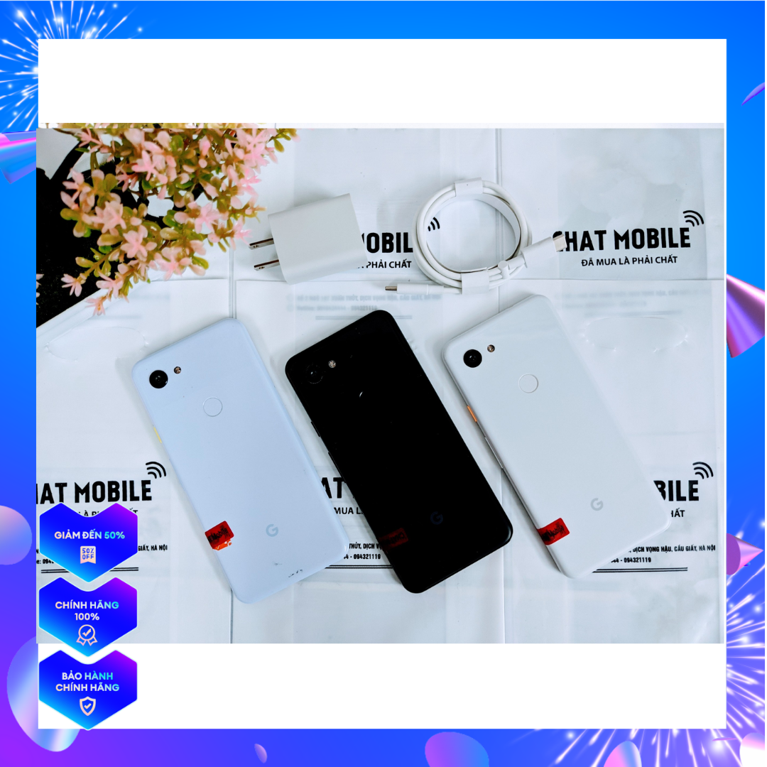 Điện thoại Pixel 3a quốc tế 2 sim, đẹp 98,99% OLED5.6"Full HD+ - chatmobile