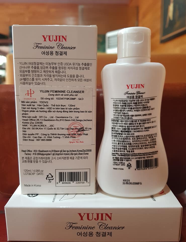 Dung dịch vệ sinh phụ nữ Hàn Quốc Yujin - 120ml