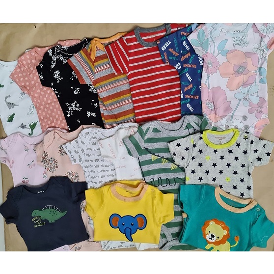 [Chọn mẫu] Body chip tay ngắn cho bé 12-18m (hàng xuất dư)