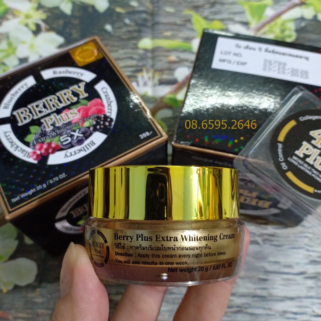 [HCM][ CHÍNH HÃNG ] Kem Dưỡng 4K BERRY PLUS 5X THÁI LAN