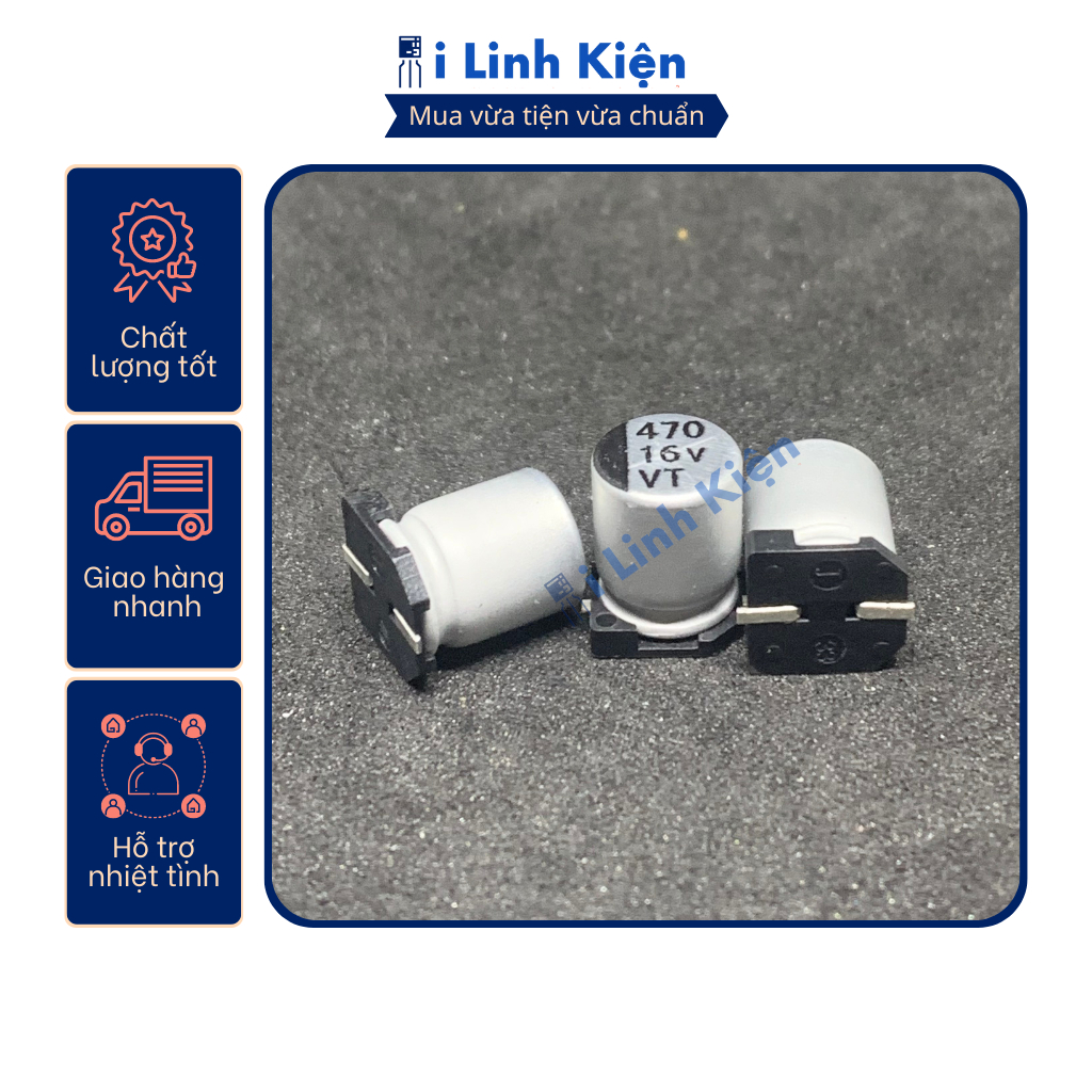 Tụ nhôm 16V 10uF-1000uF