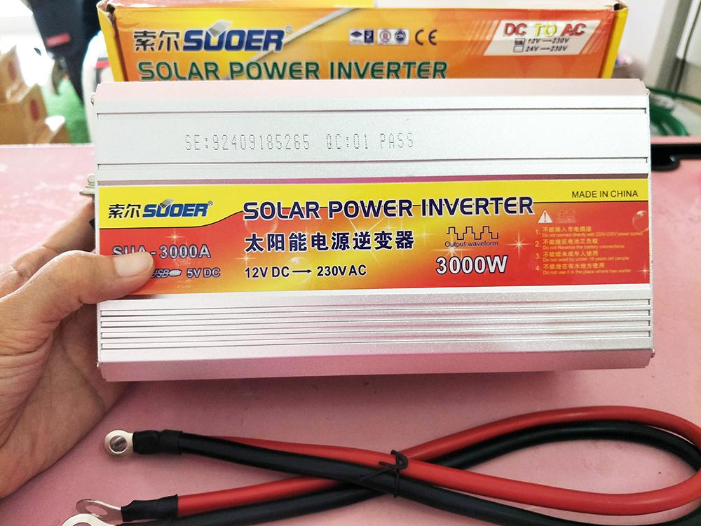 Máy đổi nguồn điện 12V 3000W Suoer SUA-3000A