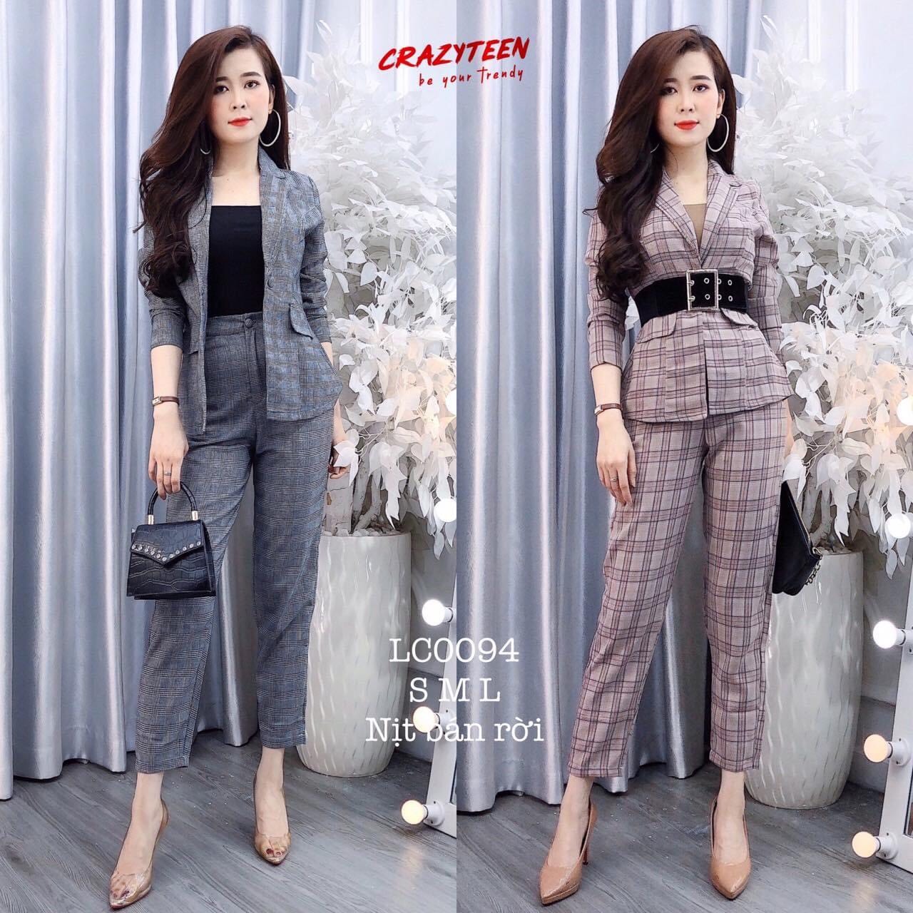 [HCM]Set vest 3 món dài kaki mềm cực đẹp
