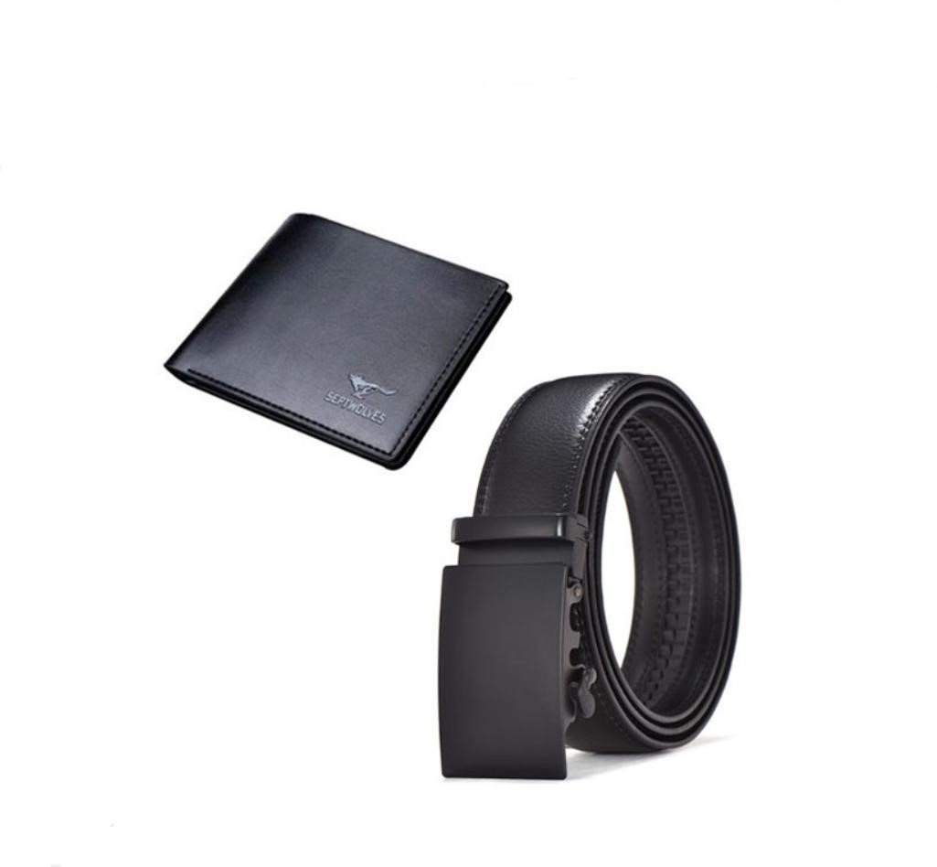 Bộ đôi Thắt lưng da nam MP02, Ví da nam thời trang