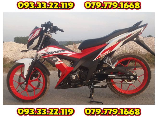 Tem Sonic 150 Trắng Đỏ