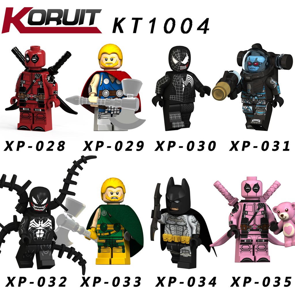 Lego Minifigures Các Mẫu Nhận Vật Batman Venom Deadpool Mẫu Siêu Đẹp