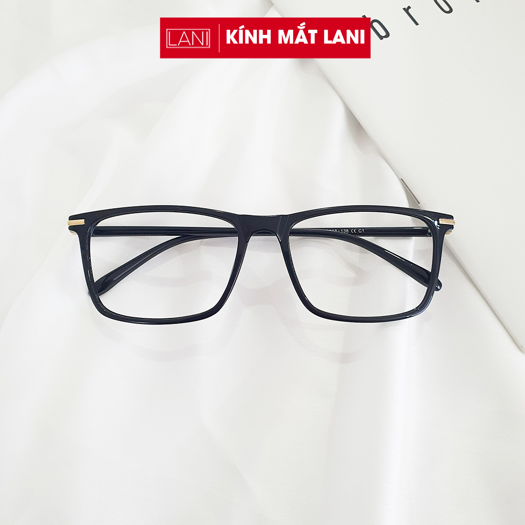 Gọng kính cận nam nữ dáng vuông nhựa dẻo Lani 501