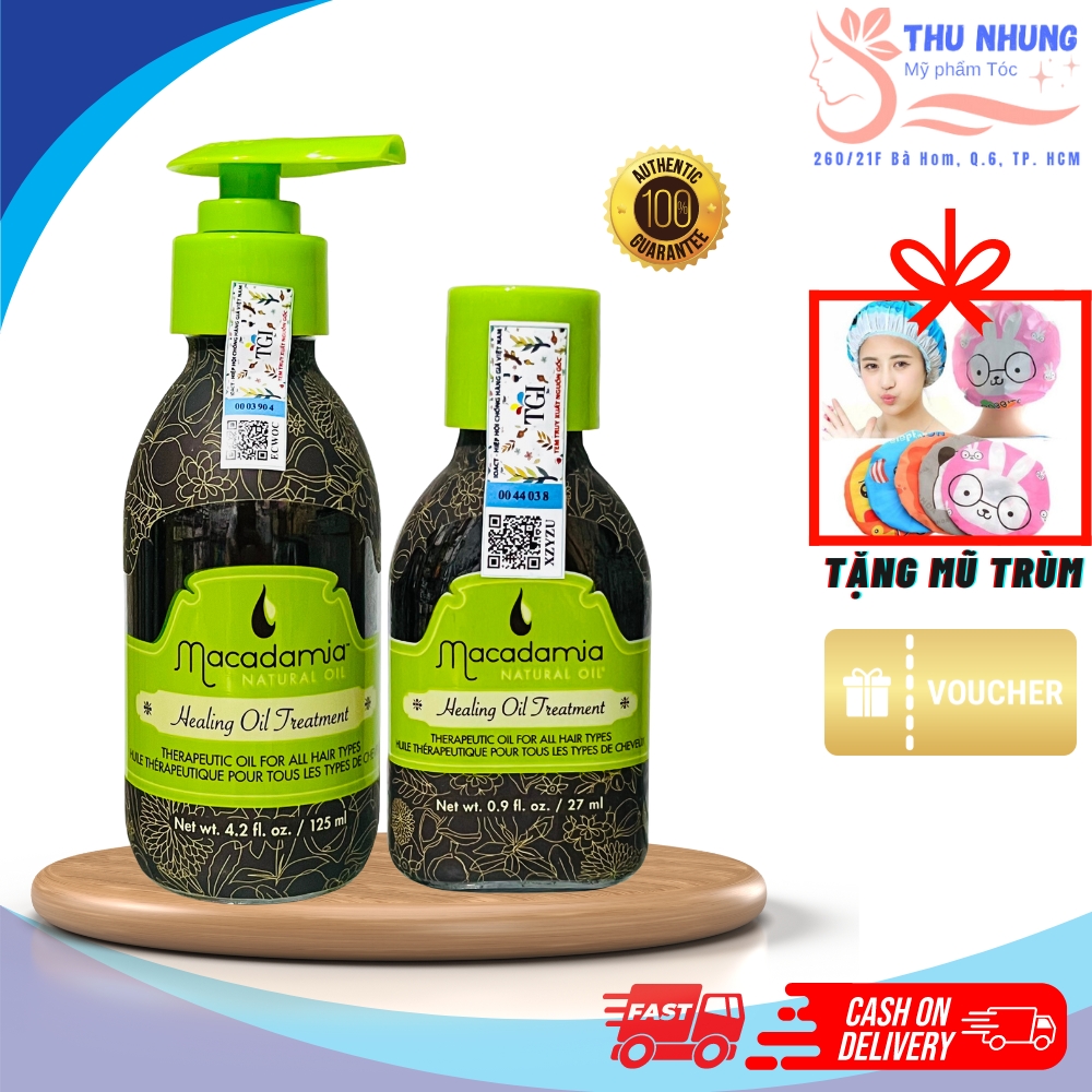 [Tặng mũ trùm]TINH DẦU MACADAMIA HEALING OIL TREATMENT DƯỠNG TÓC
