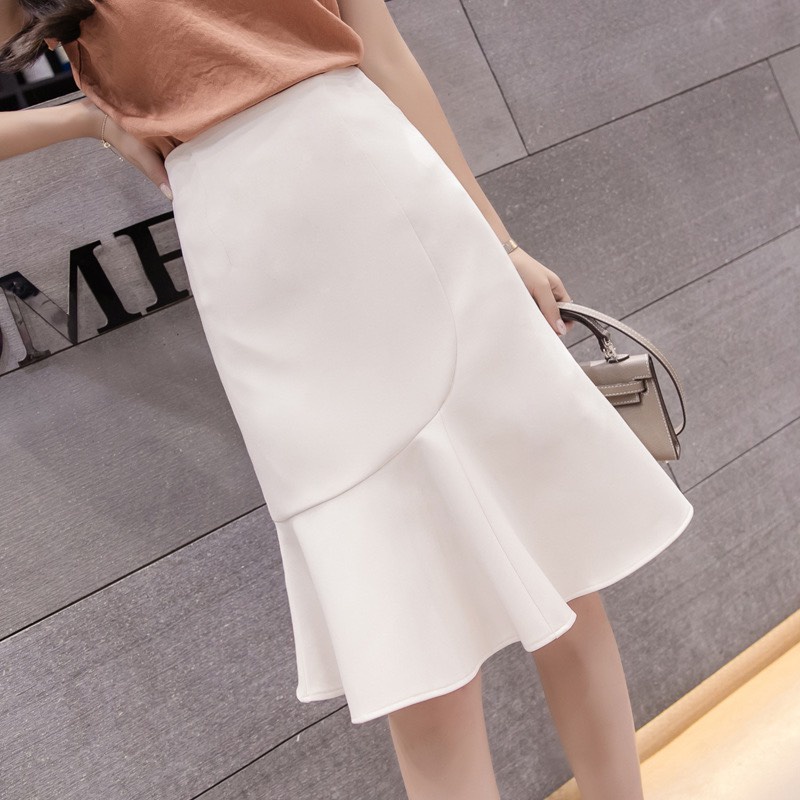 Chân váy đuôi cá chất liệu tuyết mưa may đồ công sở