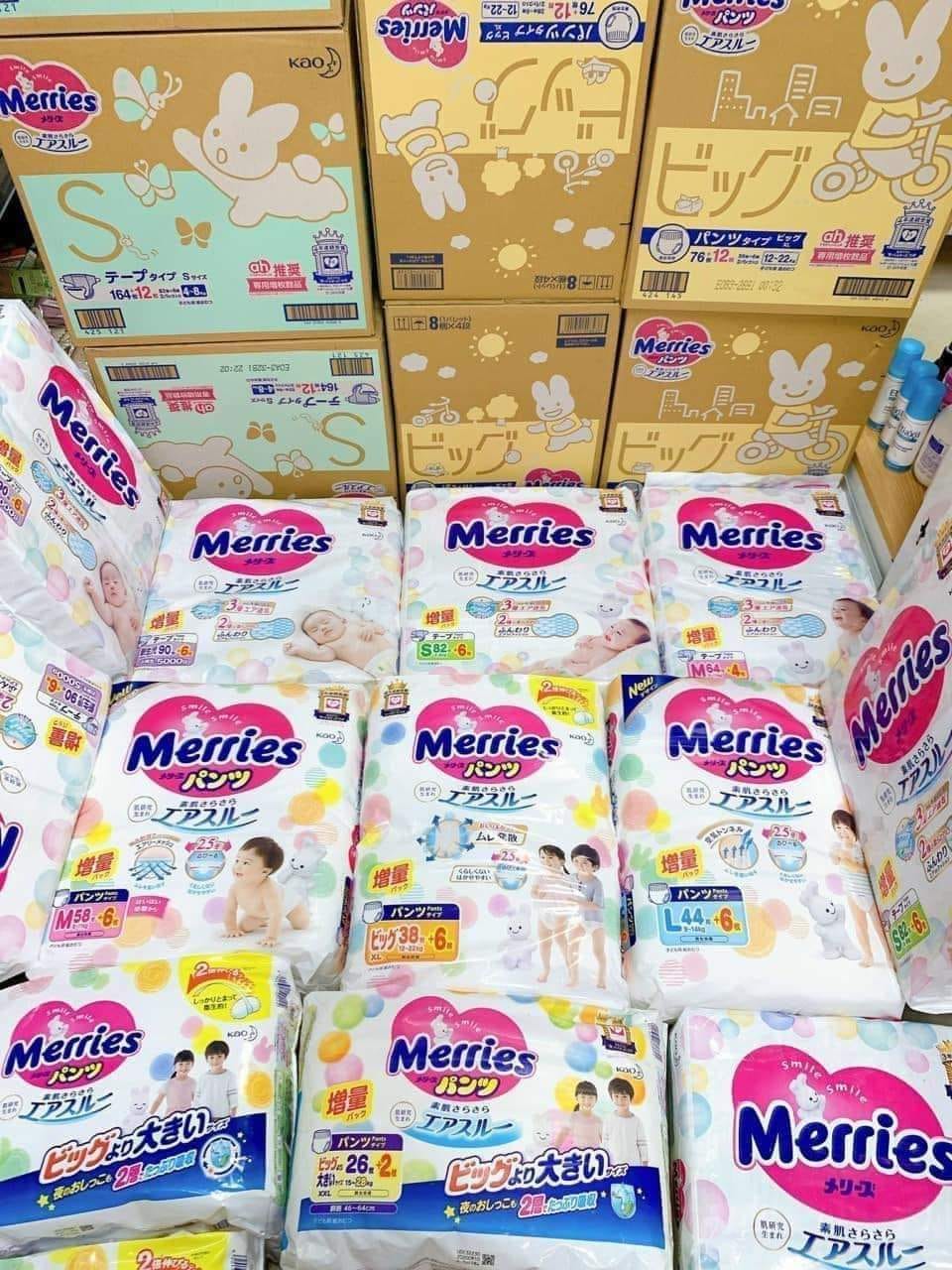 Bỉm Merries Nhật Bản