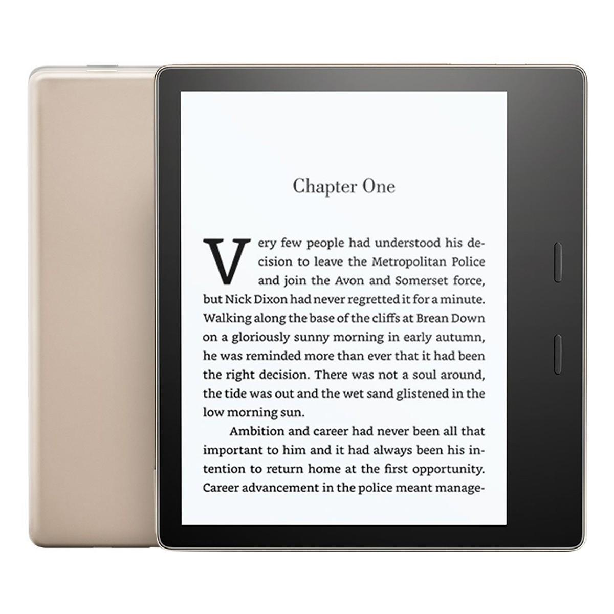 [HCM][TRẢ GÓP 0%] Máy Đọc Sách Kindle Oasis 32GB (Gold) - Hàng Nhập Khẩu