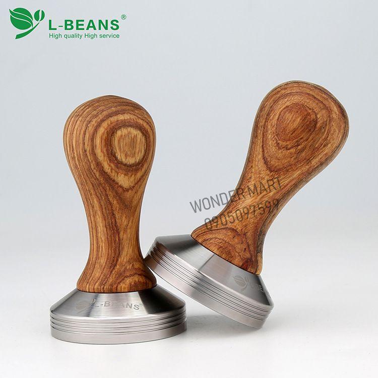 Temper nén cà phê L-BEANS inox thân gỗ cao cấp