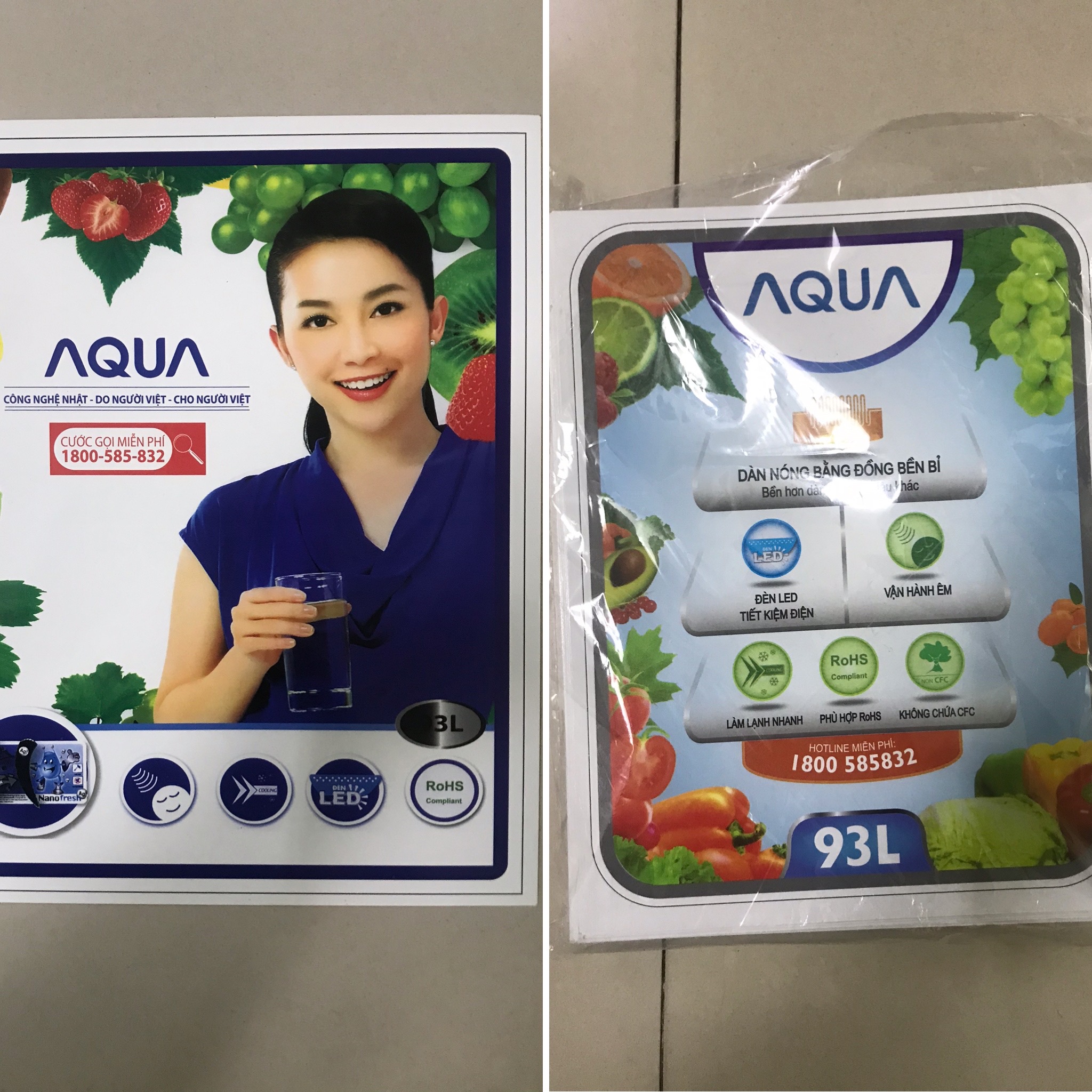 [HCM]Miếng dán tủ lạnh mini Aqua  - Tem dán tủ lạnh mini Aqua