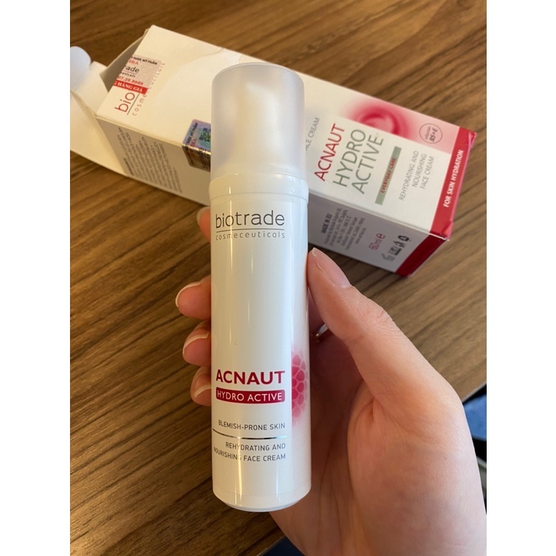 Kem dưỡng ẩm Biotrade Acnaut Hydro Active Cream phục hồi, làm dịu làn da sau mụn 60ml - DuocmyphamDrAn