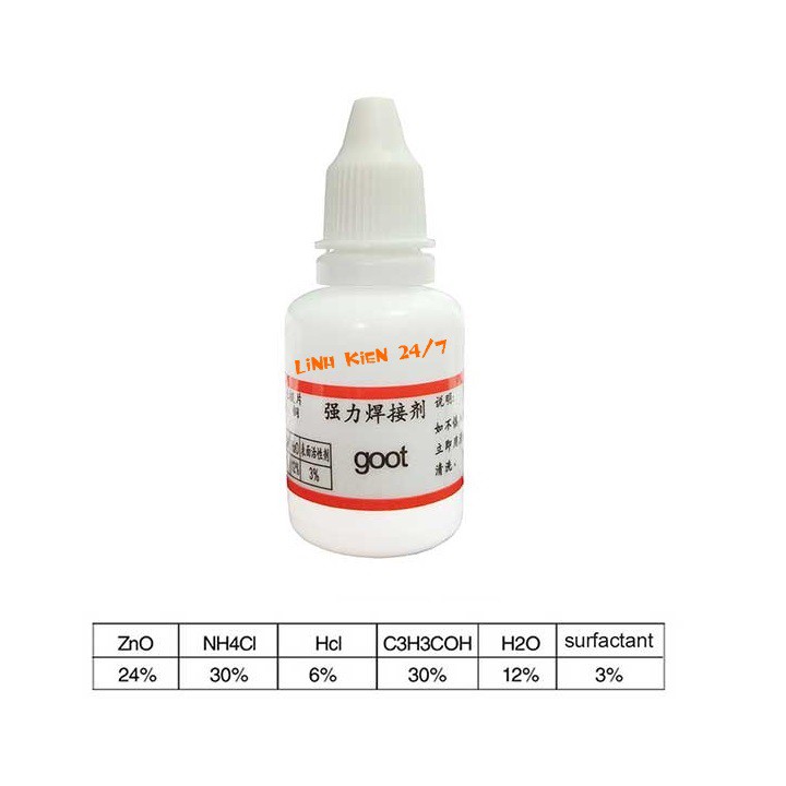DUNG DỊCH TRỢ HÀN GOOT 25ML