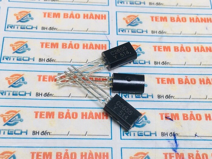 Combo 20 chiếc 2sc2655, c2655 transistor 2a/50v npn to-92l