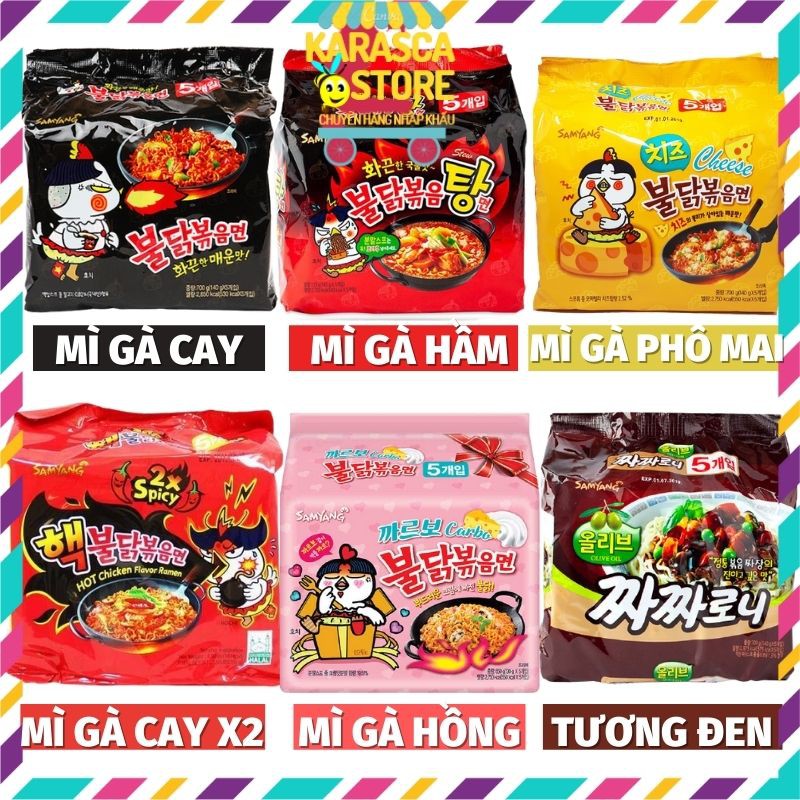 Mì Cay Hàn Quốc Mì Cay Samyang Vị Gà Cay Gà Cay NướcGà Cay Phô Mai Gà Cay