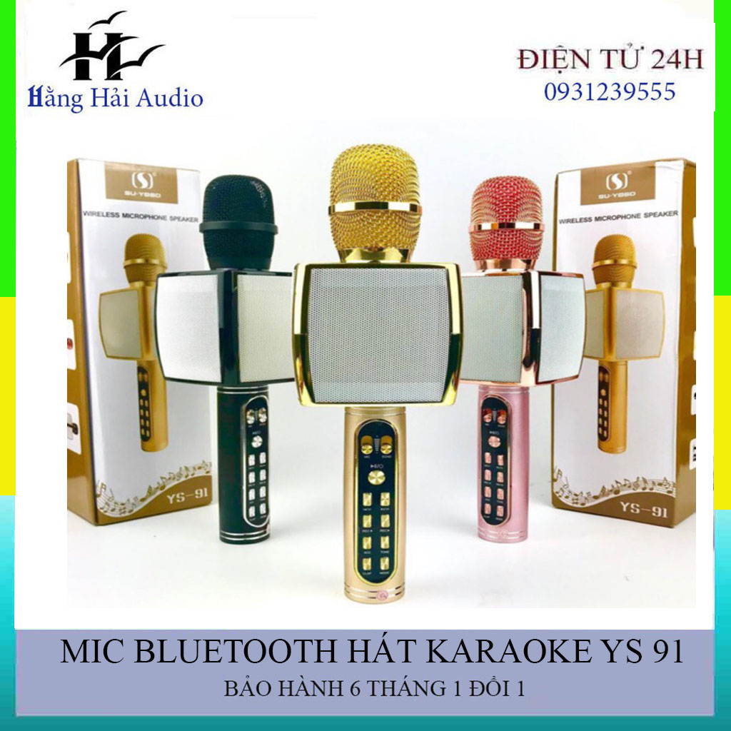 Mic Bluetooth hát karaoke YS 91