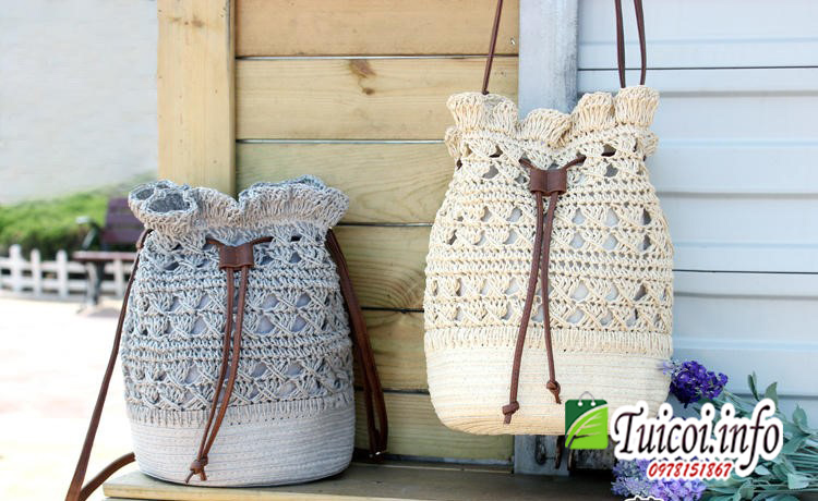 [Giá gốc tận xưởng] Túi cói rút đi biển