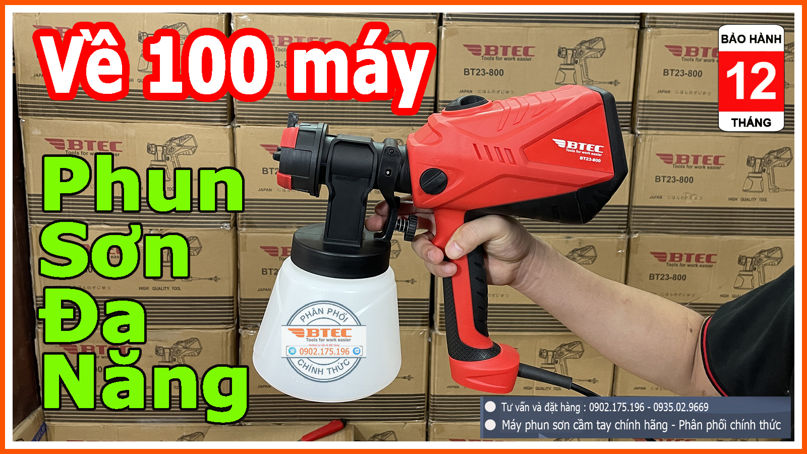 Máy Phun Sơn Bằng Điện Btec 600w