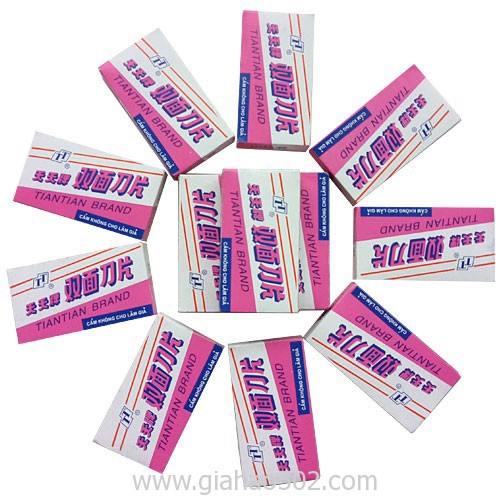 DAO TEM TIANTIAN,LƯỠI LAM (COMBO 20 HỘP 200 LƯỠI)