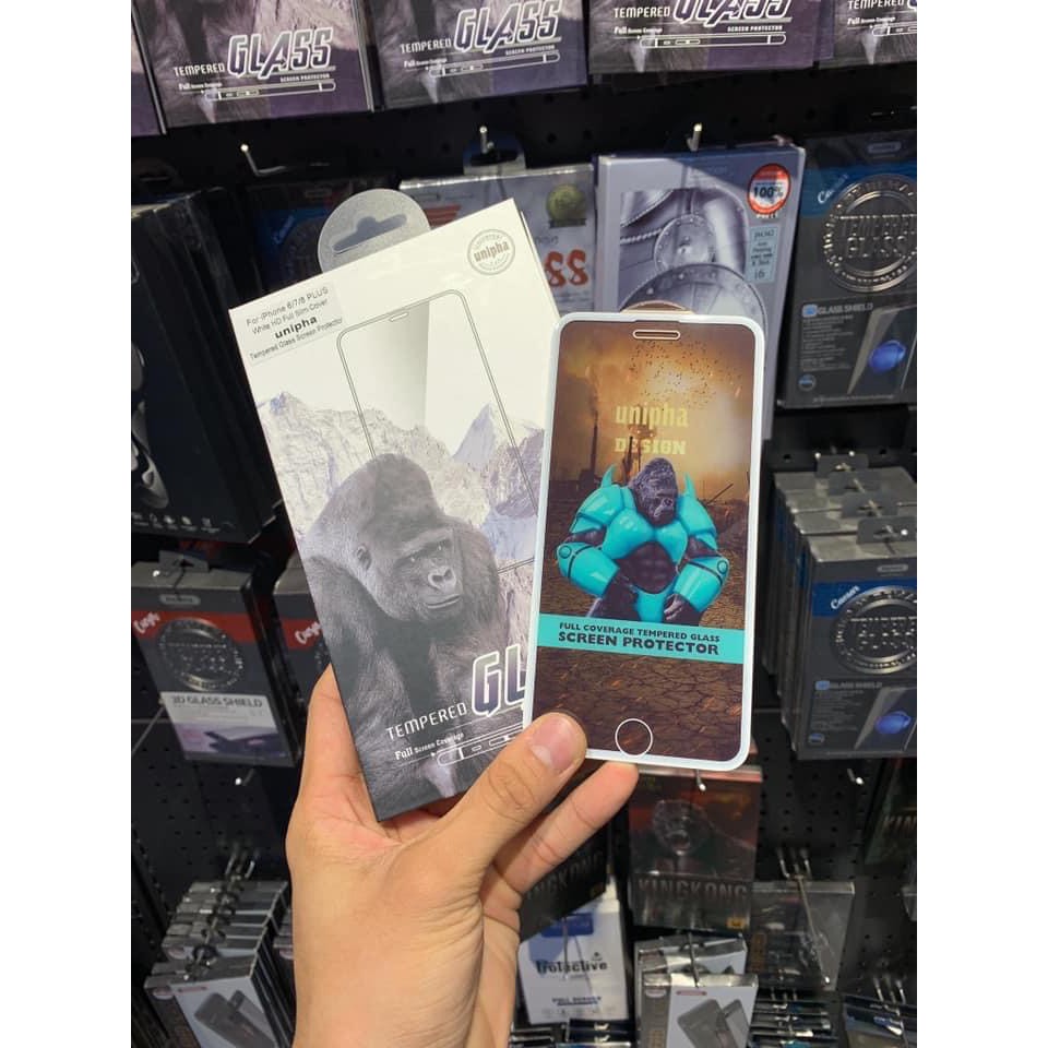 Kính Unipha Kingkong 3D full màn iPhone 7plus/8plus/Xs