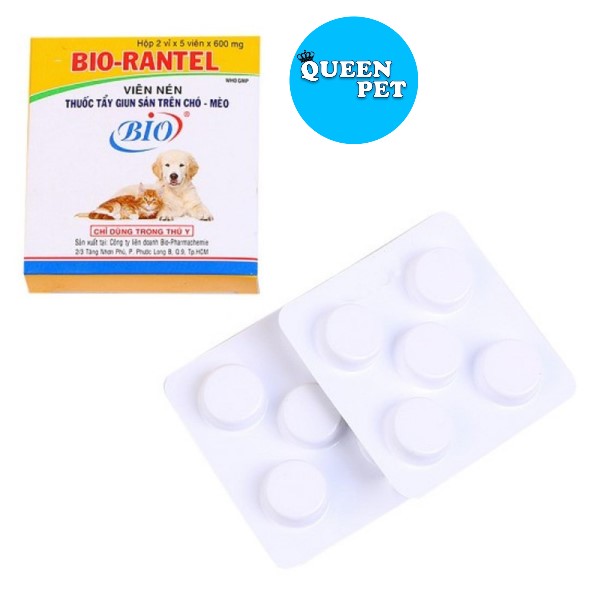 Sổ giun cho chó mèo Bio Rantel dạng viên