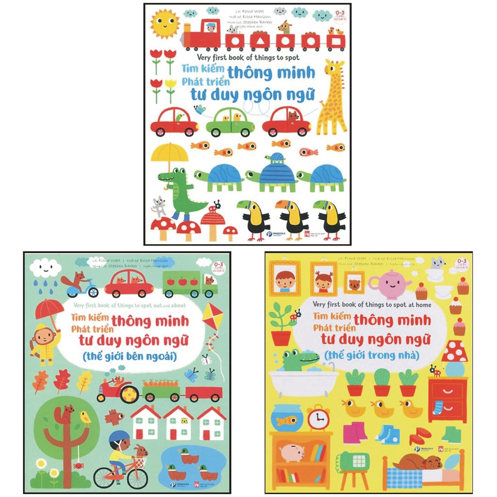 Sách Tìm kiếm thông minh - Phát triển tư duy ngôn ngữ bộ 3 cuốn