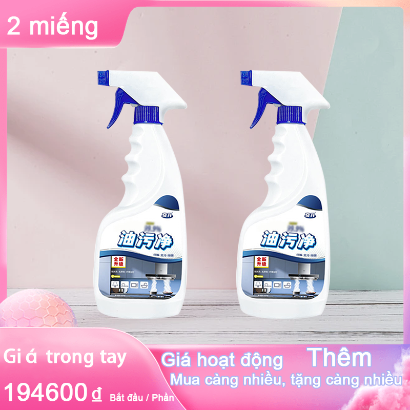 Tẩy dầu mỡ nhà bếp 500ml, nước tẩy dầu mỡ máy hút mùi, chất làm sạch tường bếp, bếp ga, tẩy xoong, lò vi sóng Juli Plus