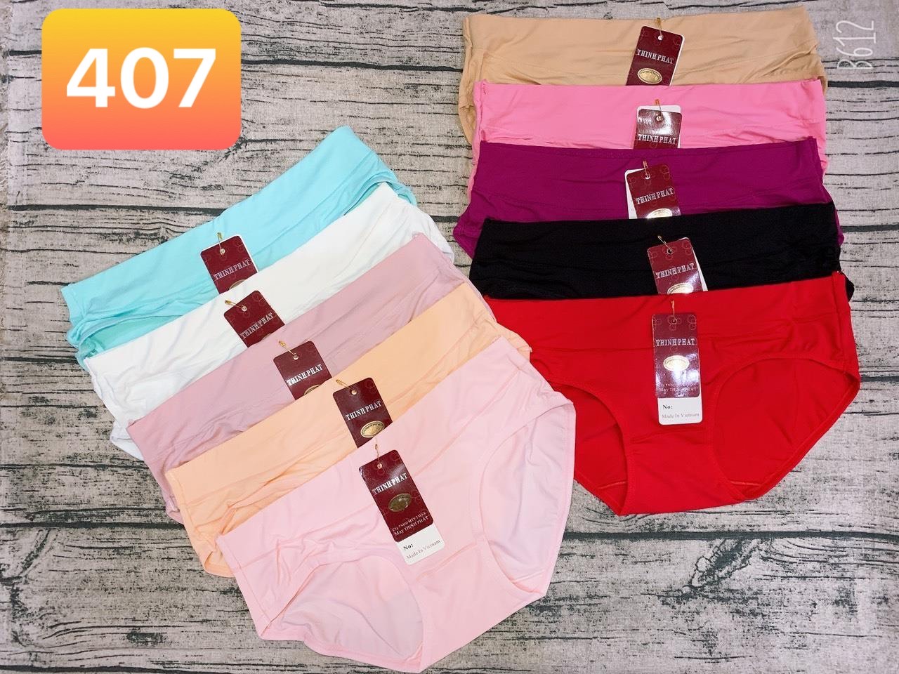 Combo 5 quần lót nữ thun lạnh trơn thịnh phát 407