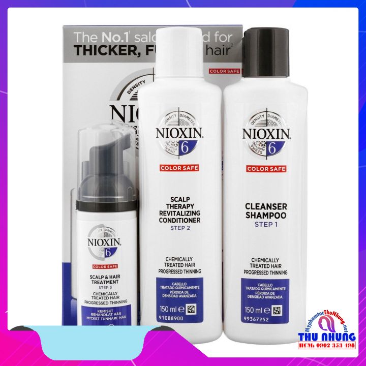 [HCM]CHỐNG RỤNG TÓC NIOXIN SYSTEM 6 CLEANSER KIT 150ML