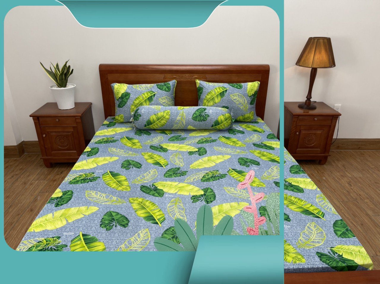 Drap Ga giường lẻ thun lạnh Hàn Quốc in hình 3D mẫu mới