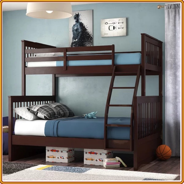 Giường 2 Tầng 1m/1m4 Gỗ Tự Nhiên K.Bed 128 mẫu mã sang trọng, độ bền cao cùng với sự tinh tế,  tiết kiệm được tối đa không gian trong gia đình