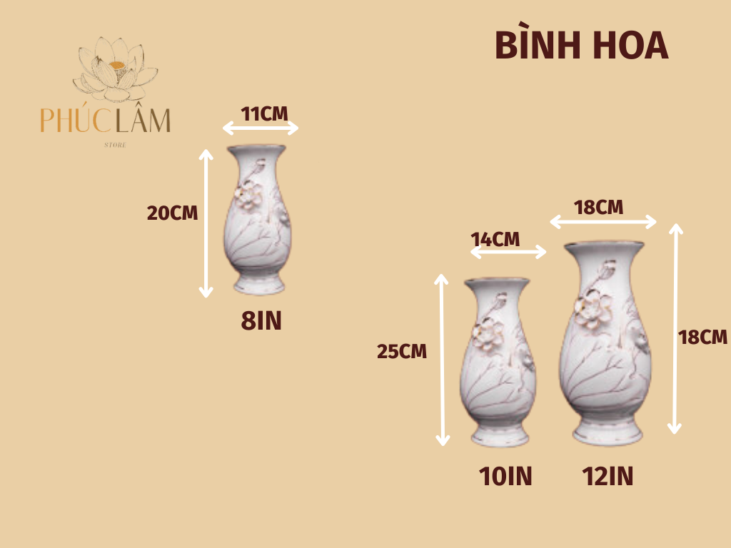 Bộ thờ cúng sứ trắng bạch ngọc kim sen