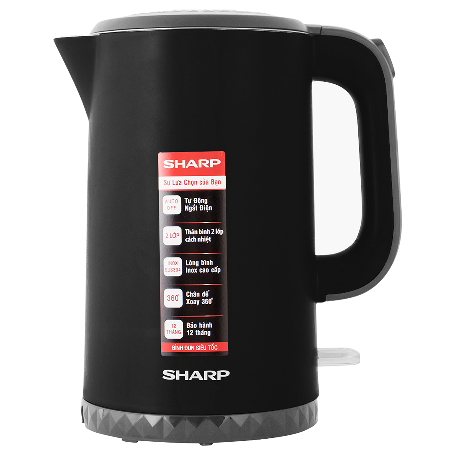 Bình đun siêu tốc Sharp EKJ-17EVPS 1.7 lít  (giao màu ngẫu nhiên)