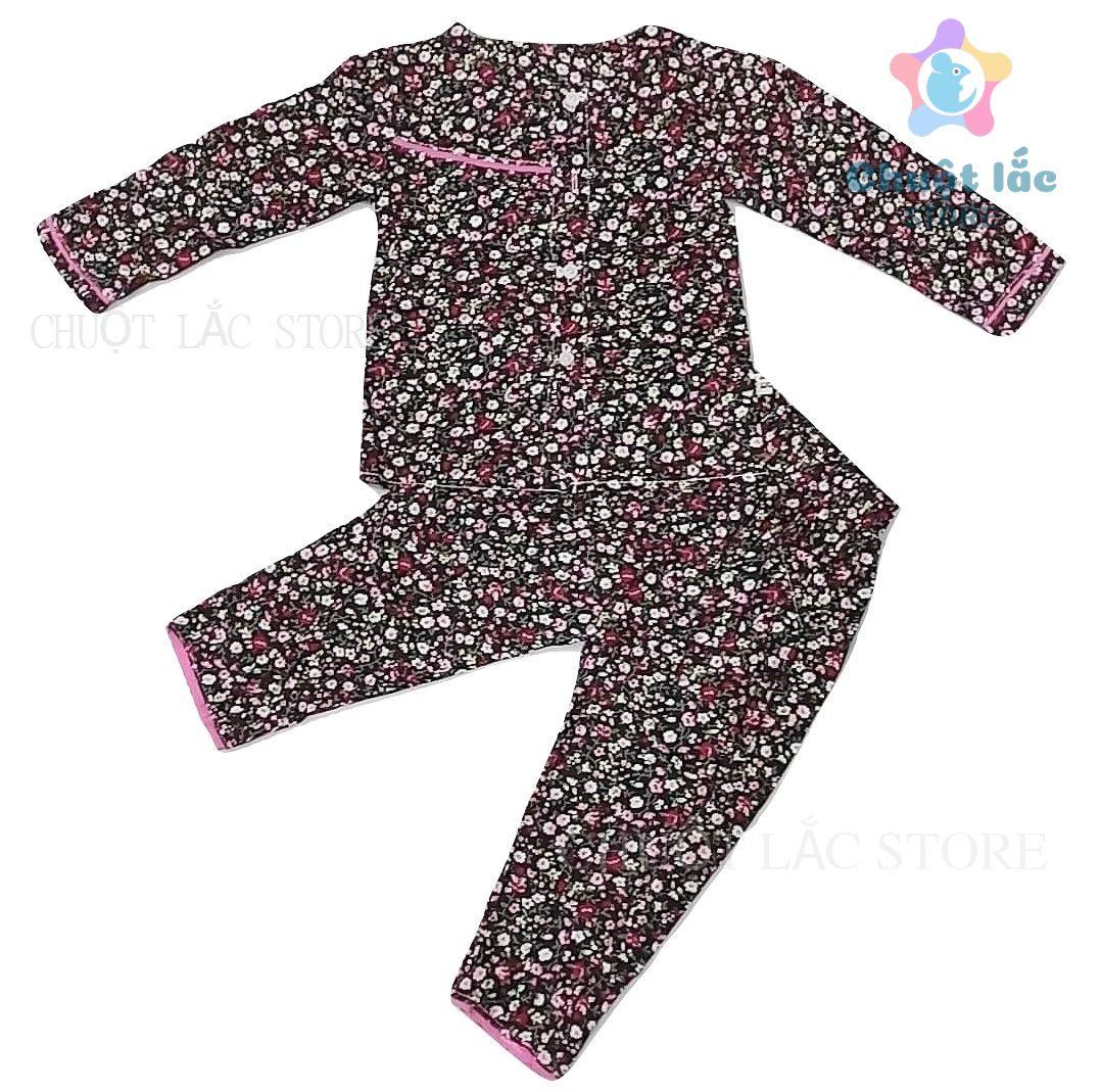 [HCM]Quần áo trẻ em thu đông  bộ quần áo bé gái đồ bộ bé gái dài tay vải kate mềm mại thấm hút mồ hôi cho bé từ 6kg đến 16kg (nhiều màu)