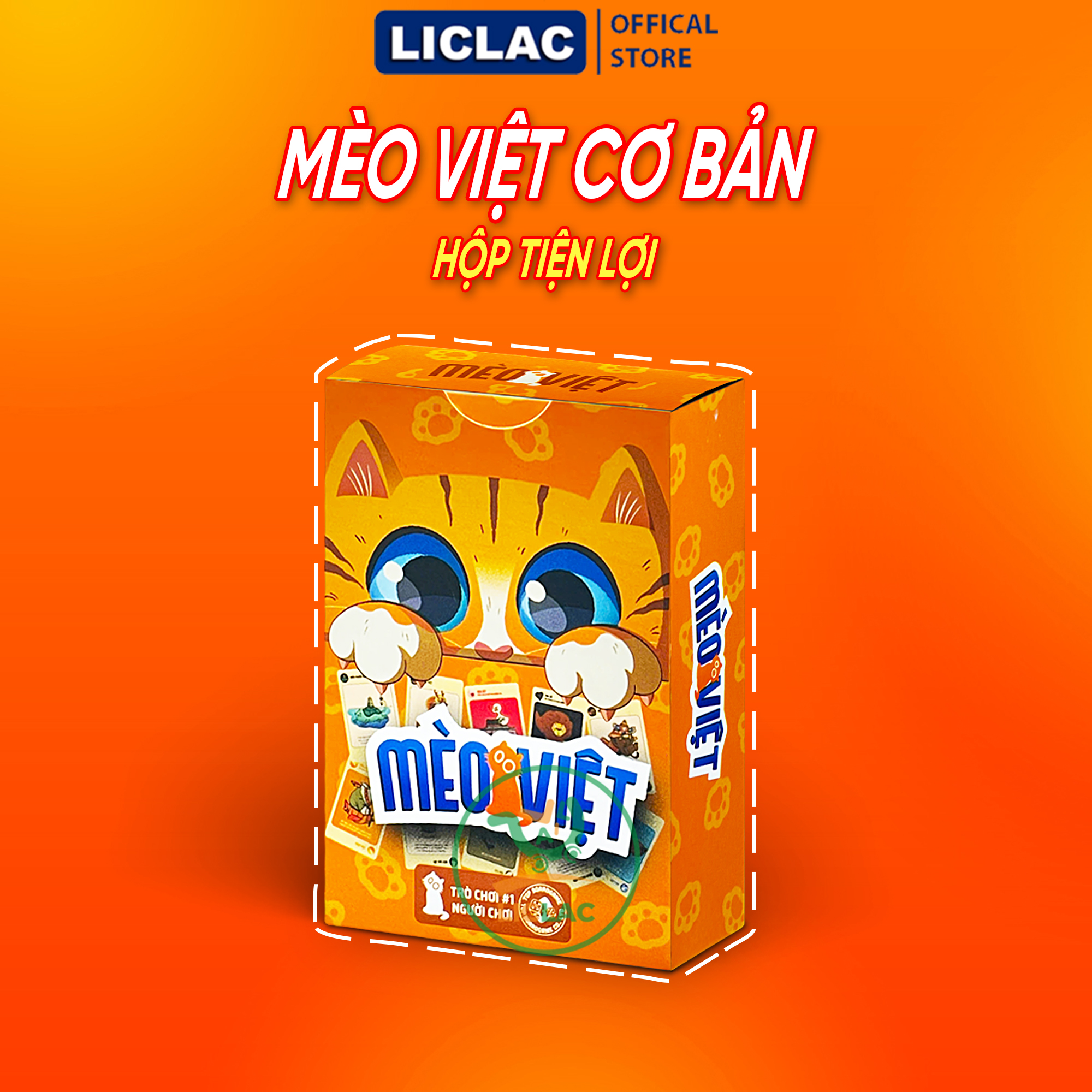 Bộ bài Mèo Việt Cơ Bản + Full 8 Bản Mở Rộng giấy dày cán màng 2 mặt - Boardgame chơi cùng nhóm bạn