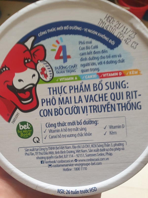 Phô mai con bò cười 8m 112g