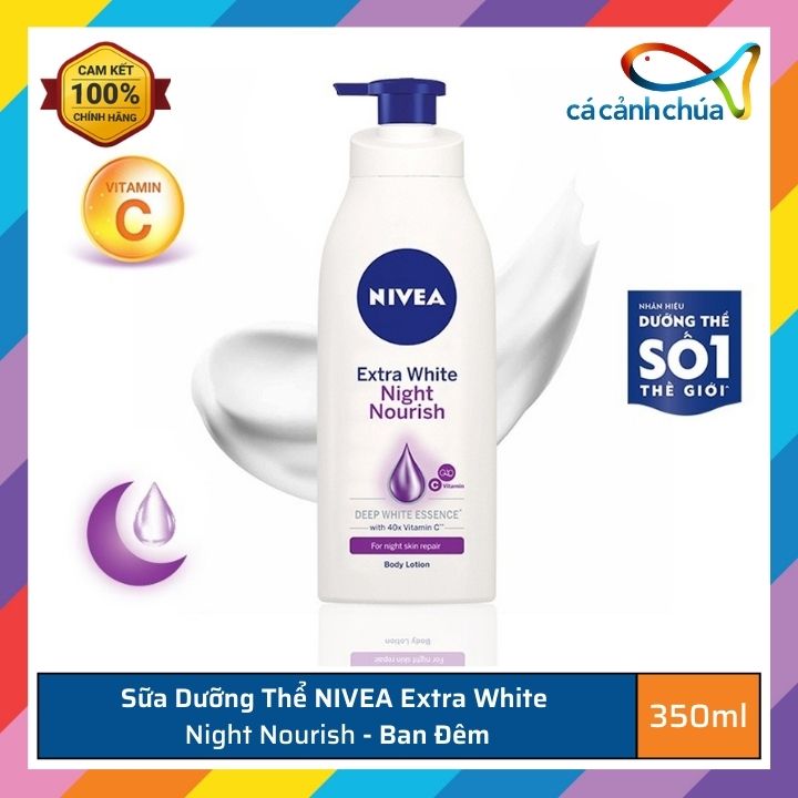 Sữa dưỡng thể Nivea Extra White dưỡng ẩm trắng da 350ml - Thái Lan